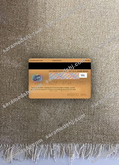 Panama Banco Aliado bank mastercard gold photolook back